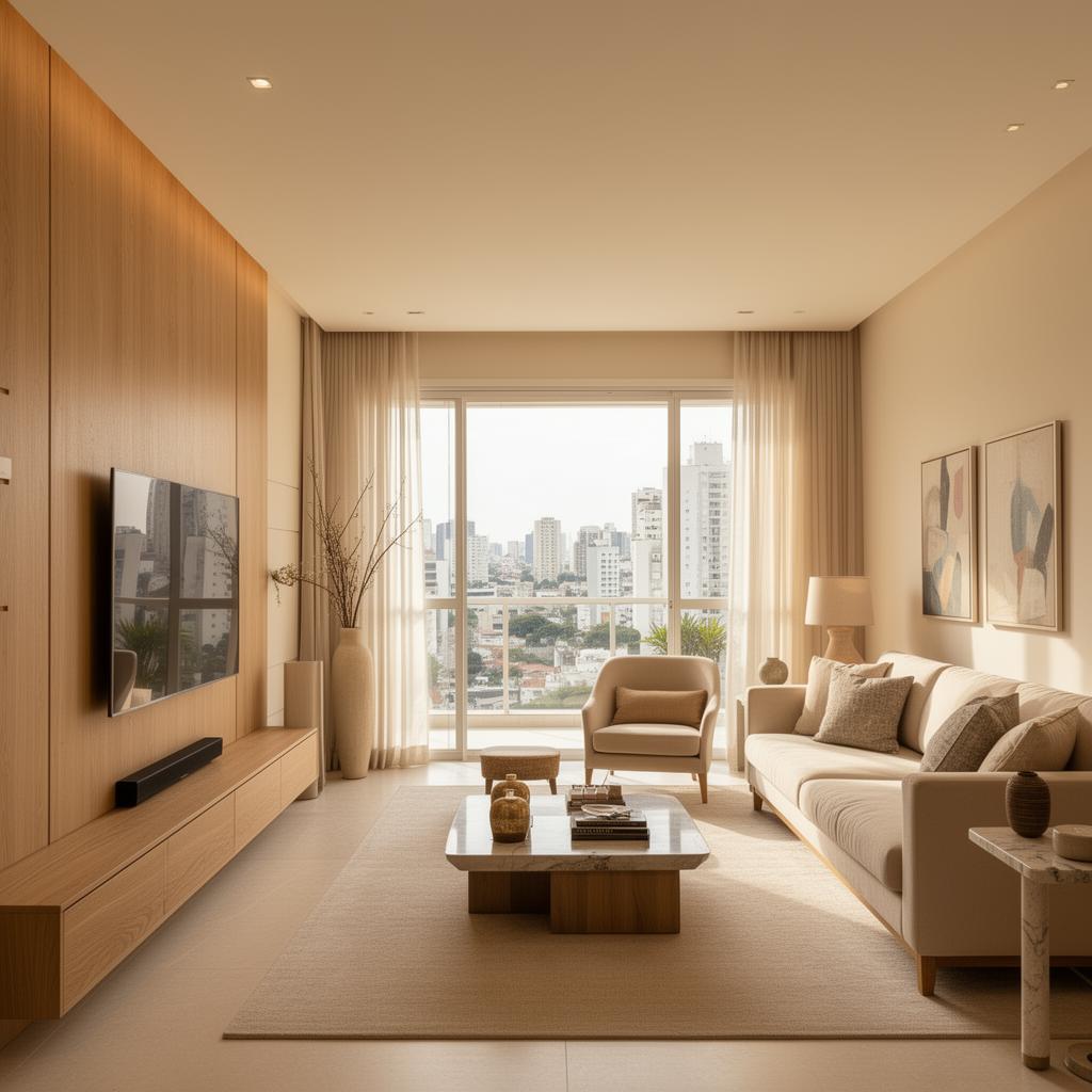 Interior de apartamento de luxo reformado pela BL Concept em São Paulo